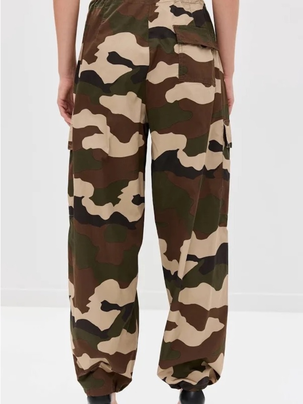 Good American Camo Cargo Pants Fatigue Green Size S NWT $139 - Picture 2 of 15